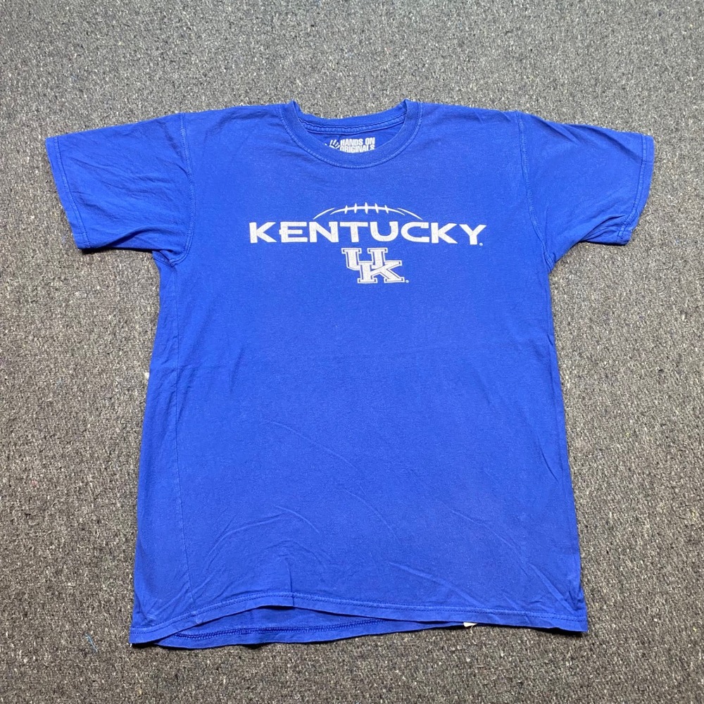 Hands On Originals Kentucky Wildcats Tshirt Sz S Mens Blue Gameday Football Uk